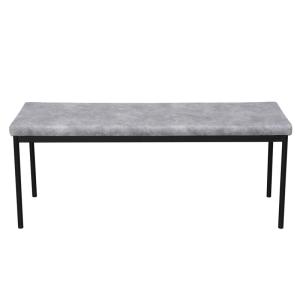 China Modern Lightweight Grey Fabric Bench Seat Versatile With Elegant Design DC-7518 factory