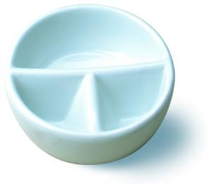 China Professional White Artist Paint Palette , Durable Paint Color Palette Ceramic Nesting Bowls factory