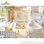 White Soft Play Equipment Set Play Yard Fence Pe Outdoor Kids Customized