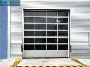 China 0.326mm 3m Rail Polycarbonate Glass Panel Garage Doors factory