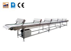 China Semi Automatic Food Conveyor Belt Made Marshalling Cooling Conveyor Of Stainless Steel factory