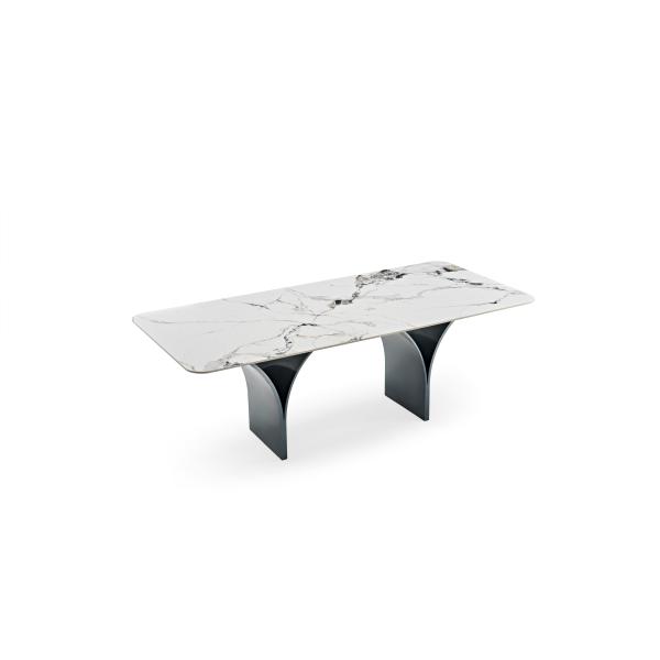 Sintered Stone Stylish Dining Room Set Wholesale Simple Dining Table Rectangle Marble Dining Table