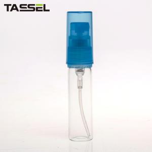 China 5ml (3ml~10ml) mini glass perfume spray vials with plastic sprayer factory