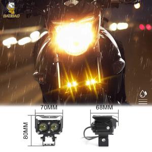 China 2 LED Cartoon Style White Yellow Flash Waterpoof LED Light Motorcycle Use factory