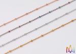 2mm Thickness SS304 Small Bead Rolo Link Bulk Jewelry Chain