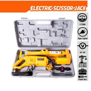 China 2 TON ELECTRIC SCISSOR CAR LIFT JACK WRENCH 12V CIGARETTE ADAPTER factory