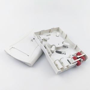 China Gray FC/UPC Plastic Fiber Optic Faceplate Socket Panel 2 Cores for Indoor FTTH Network factory