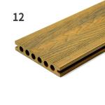 Waterproof Balcony Outdoor Composite Decking Boards WPC Hollow Profile