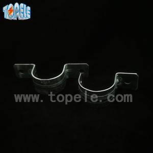 China Gi Steel BS4568 Conduit And Fittings Two - Hole Conduit Straps , Emt Straps factory