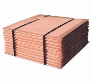 China Superior Workability Copper Cathode Plate For Copper Alloy Fabricated Products factory