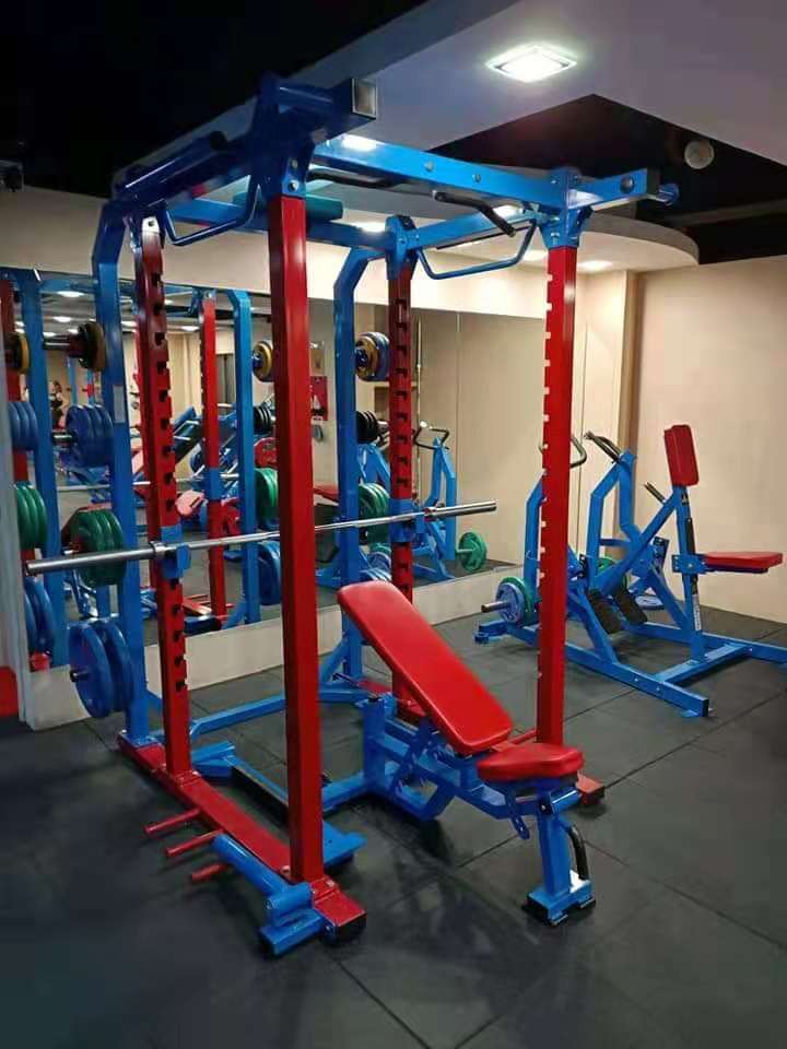 Commercial Indoor Gym Multi-Functional Station Smith Machine for Back Shoulder Chest Arm & Leg Squat Training Squat Rack