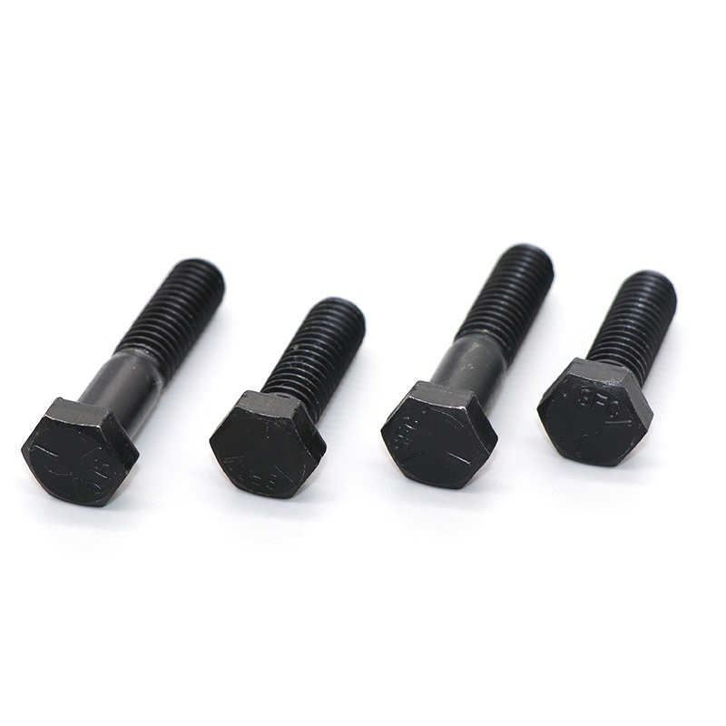 304 Stainless Steel Black Hex Head Screw DIN933 Grade 8.8 Strength Outer Hexagonal Bolt