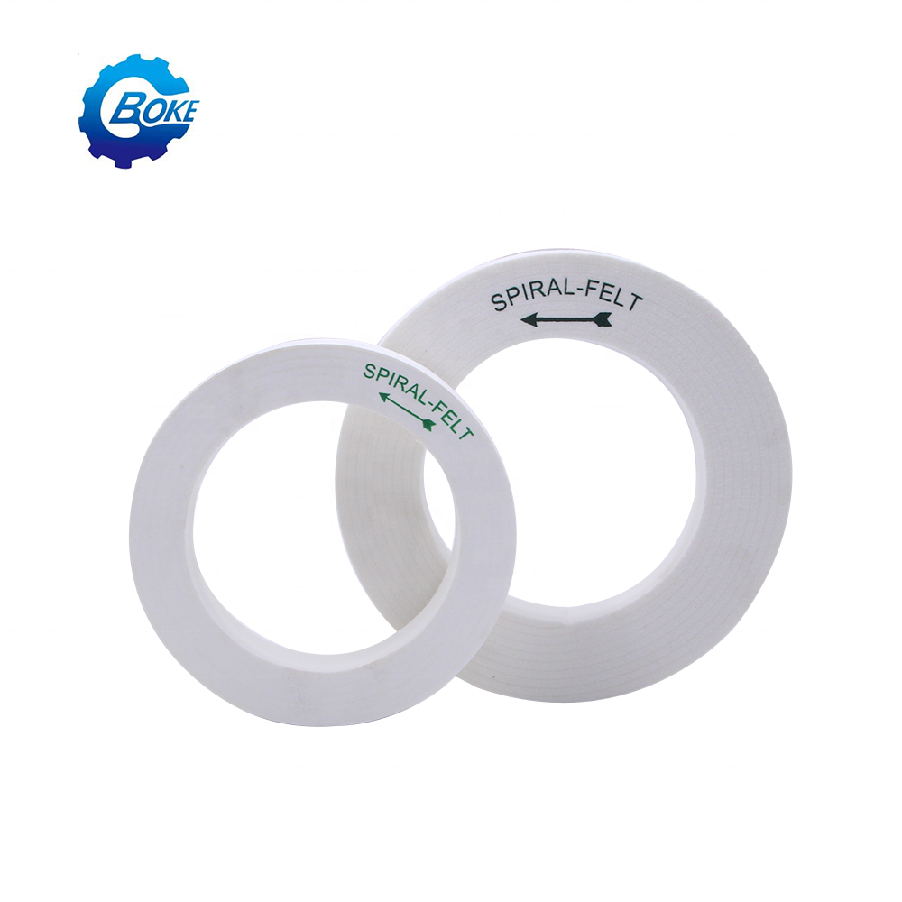 BOKE Factory high quality glass polishing spiral felt wheel for beveling machine