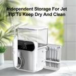 IPX5 Waterproof Cordless Dental Flosser with UV Disinfection 1000ml Oral