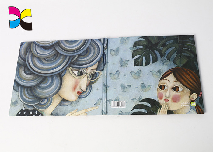 Binding Custom Size Booklet Printing , Glossy Laminated Hardbound Book Printing
