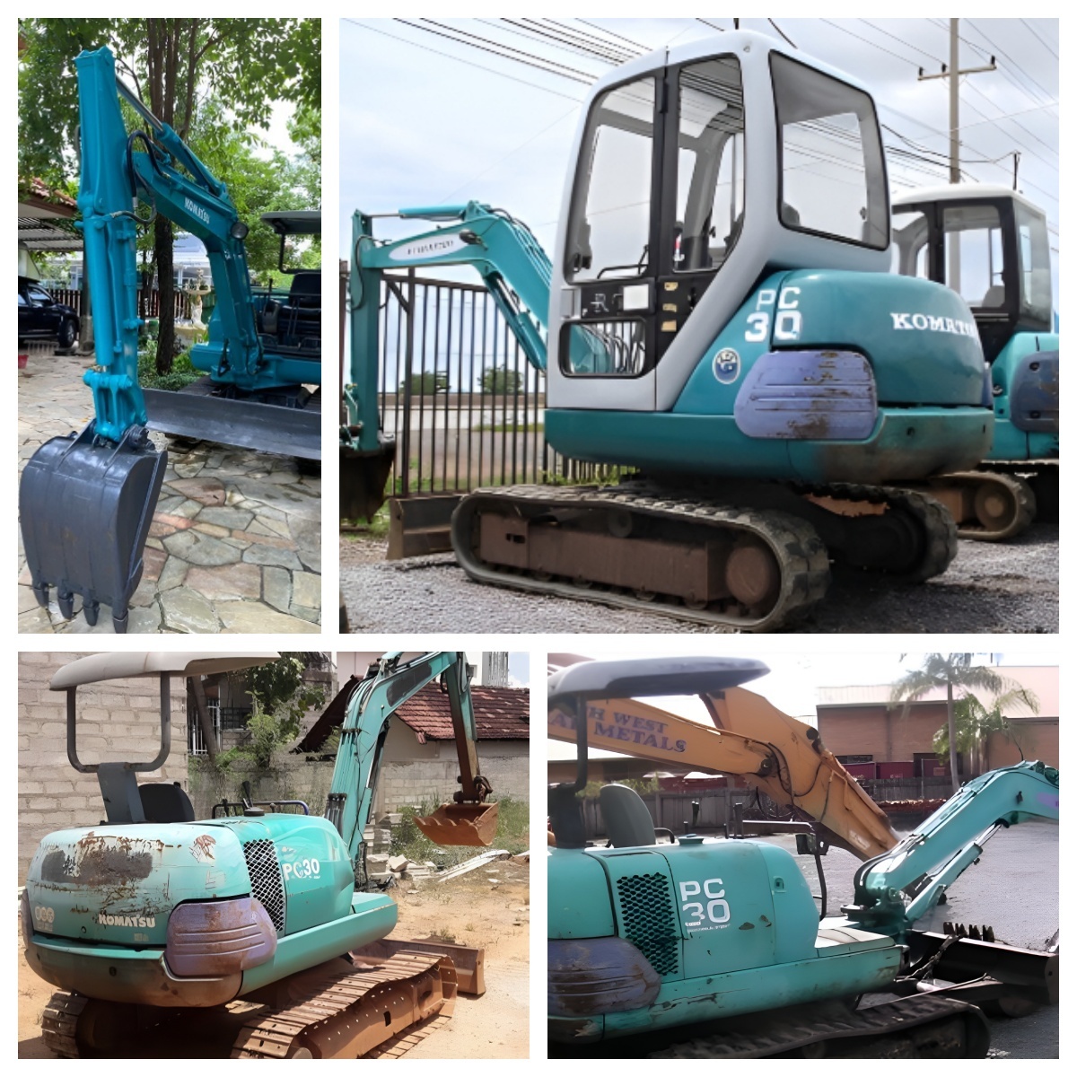 Used Komatsu PC30-7 Mini Excavator Well-Maintained ISO Certified Construction Landscaping Utility