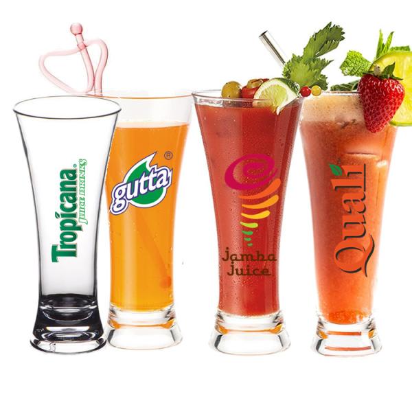 Shatterproof Water Juice Plastic Beer Glasses Cold Soft Plastic Drink Glasses
