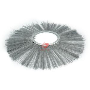 China Zhenda Steel Wire Material Road Sweeping Brushes Flat Circle Style factory