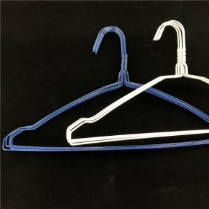 China Dry Cleaning Wire Coat Hangers , Lightweight Q195 Laundry Clothes Hanger factory