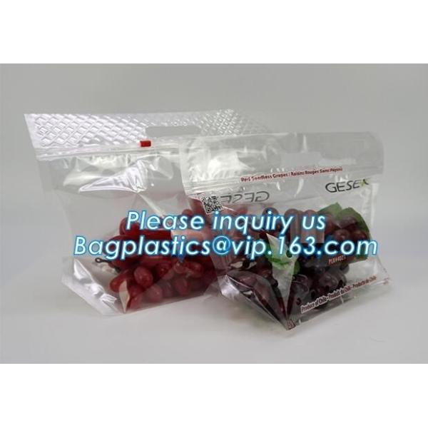 frosted reclosable zipper plastic bags with slider Zip lockk, round bottom