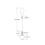 Flower Pot Hanging Wire Cable Suspension Kit Fork Type Indoor YW-86022