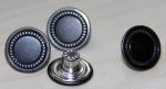 Gun Metal Custom Clothing Buttons Zinc Alloy , Decorative / Reusable