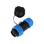 Nylon66 Waterproof Power Connector Male IP68 Cable Connector 6 pins