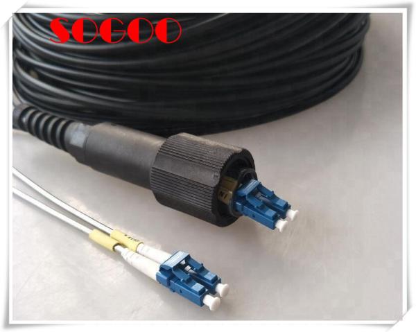 Ftta 2Fo DLC- PDLC Outdoor Tactical Armored PDLC Fiber Optic Patch Cord CPRI