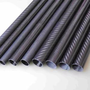 China Customized 3K Weave Carbon Fiber Round Tube Roll Wrapped Tubing - High Tensile Strength factory