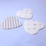 Cardboard Fancy Texture 3ply 7ply White Candy Pads Custom Logo