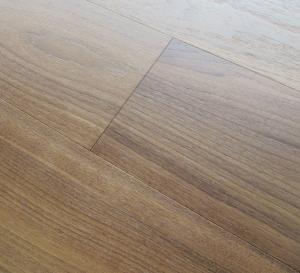 China brushed American Walnut wide plank engineered hardwood flooring, natural color factory
