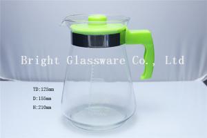 China glass teapots, glass jug with handle in home factory