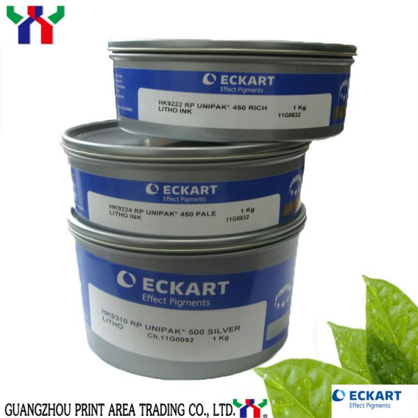 Germany Eckart High Quality Gold and Silver Offset Ink Solvent Based 1kg/can for Sheet-fed Paper Printing