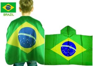 China Low MOQ Flag Cape Custom Logo , Promotional Polyester Football Fan Cape factory