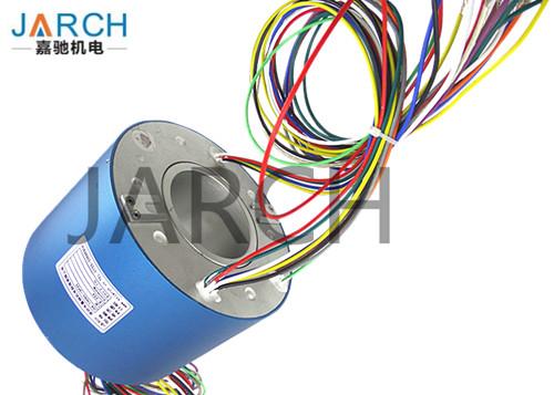 Medical Equipment 60mm Through Bore Rotary Slip Ring 250 ~ 500RPM for Electric