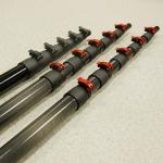 Carbon Telescopic Pole 3m-20m 3K Black Carbon Fibre Telescopic Tube