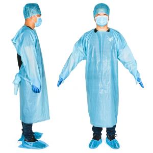 China Fluid Resistant Medical Disposable Gowns For Hospital Normal Size Dust Proof factory