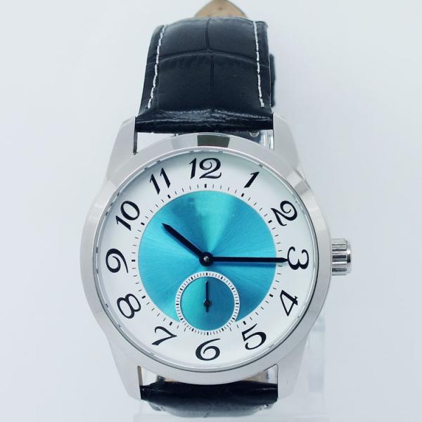 China 2014 fashion watch Stainless steel case with geniune leather strap factory