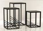 Simple Exquisite Metal Display Racks And Stands Black For High End Clothing Shop