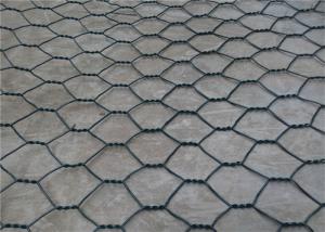 China Safety PVC Coated Hexagonal Wire Mesh , Galvanized Gabion Box Long Life Span factory
