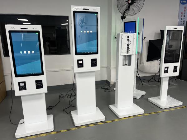 Interactive Self Service Kiosk 21.5 32 Inch Floor Standing Touch Screen POS