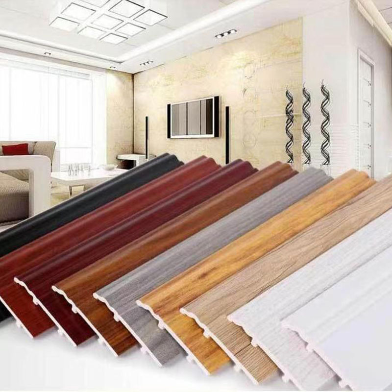 Classical 4 Inch UVPC Plastic Skirting Board Moisture Resistant