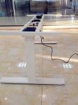 electric motor with double leg sit and stand desk frame