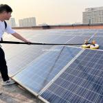 Double Head Solar Panel Cleaning Brush for Petrochemical Industry Best Cleaning