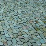 Natural stone Beige Yellow Meshed Back Slate Flagstone Pavers Abrasion