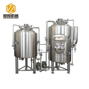 China Three Vessels Small Brewery Equipment Multifunctional 500L 10~12HL Output / Week factory