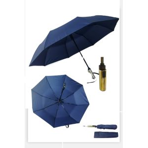 Full Automatic Folding Travel Umbrella With Electirc Switch 23 Inches Coverage Compact Umbrella For Travel