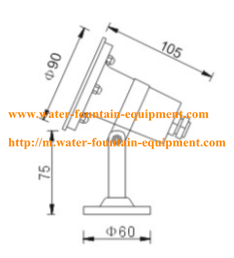 Waterproof Underwater Fountain Lights IP68 3W LED Stainless Steel