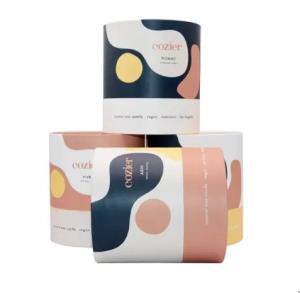 China Customized Luxury Candle Packaging Tube boxes Matt PP Lamination 1.5mm Cardboard factory