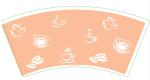 Food Grade PE Coated Paper Cup Fan 22OZ Cold Drink Printed Coffee Sleeves